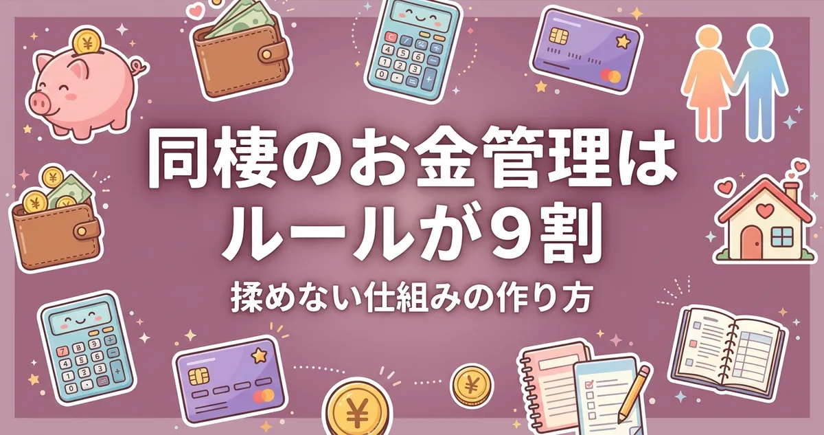 同棲のお金管理はルールが9割 揉めない仕組みの作り方 アイキャッチ画像