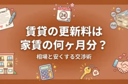 賃貸の更新料は家賃の何ヶ月分？相場と安くする交渉術のアイキャッチ画像