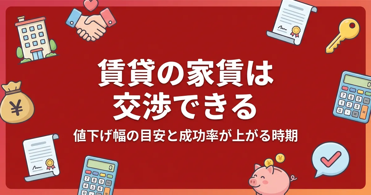 賃貸の家賃は交渉できる アイキャッチ画像
