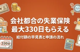 失業保険の会社都合は最大330日 給付額の早見表と申請の流れ